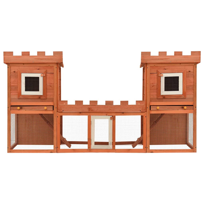 Outdoor Large Rabbit Hutch House Pet Cage Double House Payday Deals