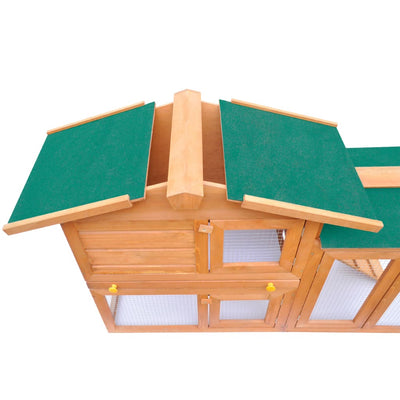Outdoor Large Rabbit Hutch Small Animal House Pet Cage Wood Payday Deals