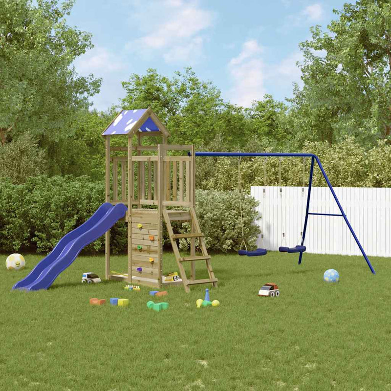 Outdoor Playset Impregnated Wood Pine Payday Deals