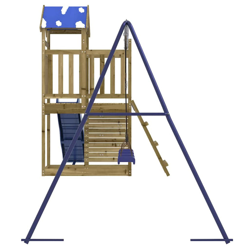 Outdoor Playset Impregnated Wood Pine Payday Deals