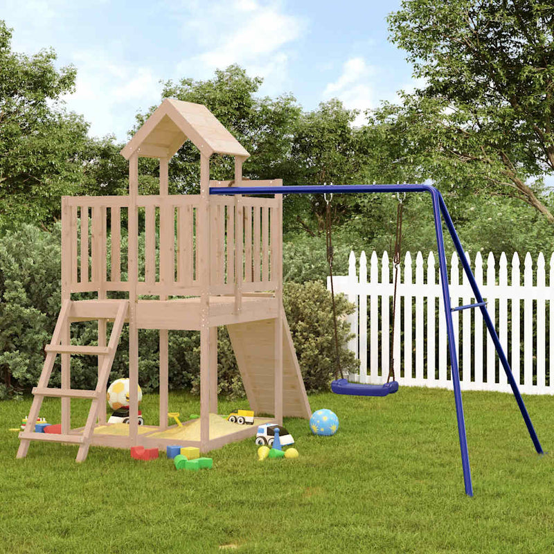 Outdoor Playset Solid Wood Pine Payday Deals