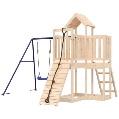 Outdoor Playset Solid Wood Pine Payday Deals