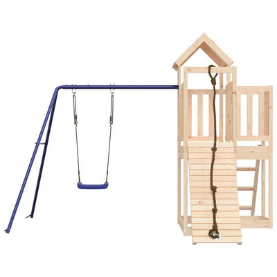 Outdoor Playset Solid Wood Pine Payday Deals