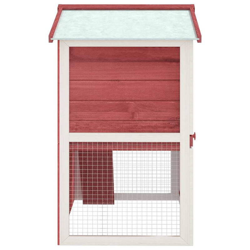 Outdoor Rabbit Hutch 3 Doors Red Wood Payday Deals