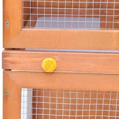Outdoor Rabbit Hutch Small Animal House Pet Cage 1 Door Wood Payday Deals