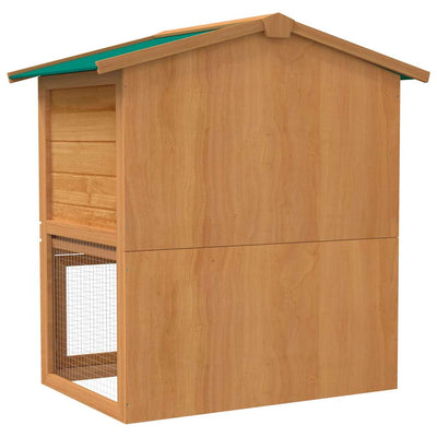 Outdoor Rabbit Hutch Small Animal House Pet Cage 3 Doors Wood Payday Deals