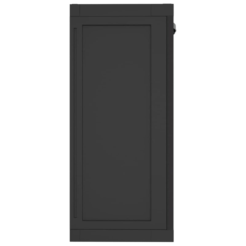 Outdoor Storage Cabinet Black 65x37x85 cm PP Payday Deals
