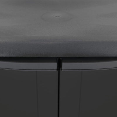 Outdoor Storage Cabinet Black 65x37x85 cm PP Payday Deals