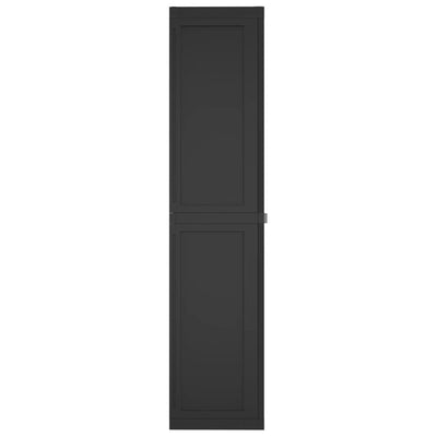 Outdoor Storage Cabinet Black 97x37x165 cm PP Payday Deals