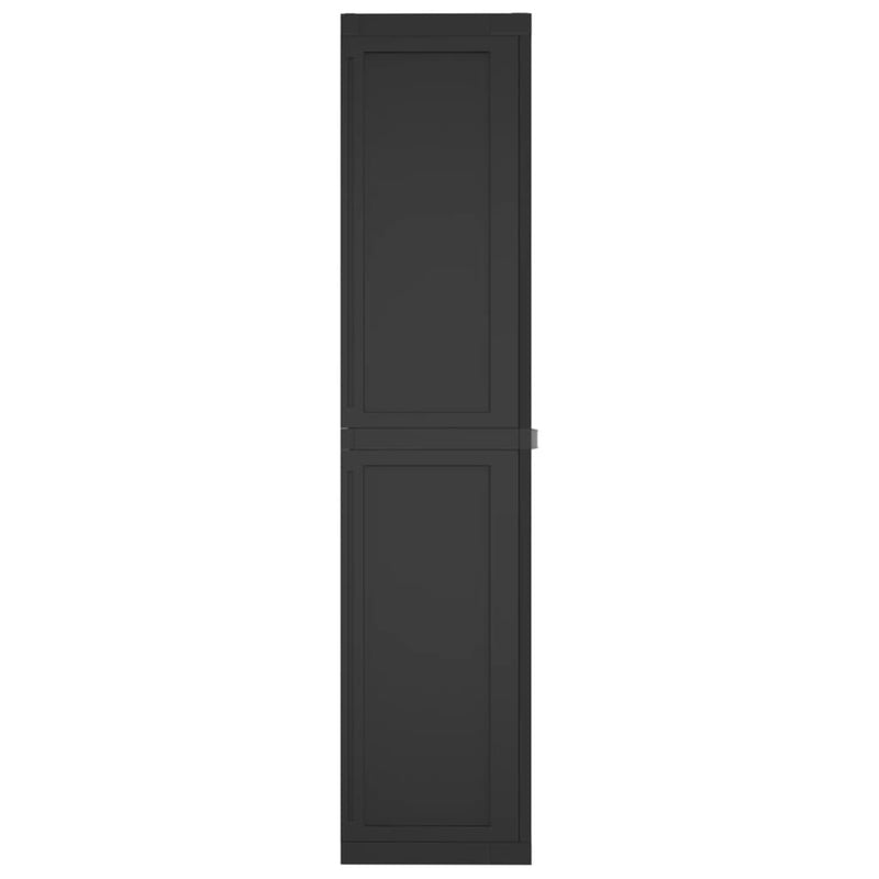 Outdoor Storage Cabinet Black 97x37x165 cm PP Payday Deals