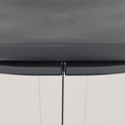 Outdoor Storage Cabinet Grey and Black 65x37x85 cm PP Payday Deals