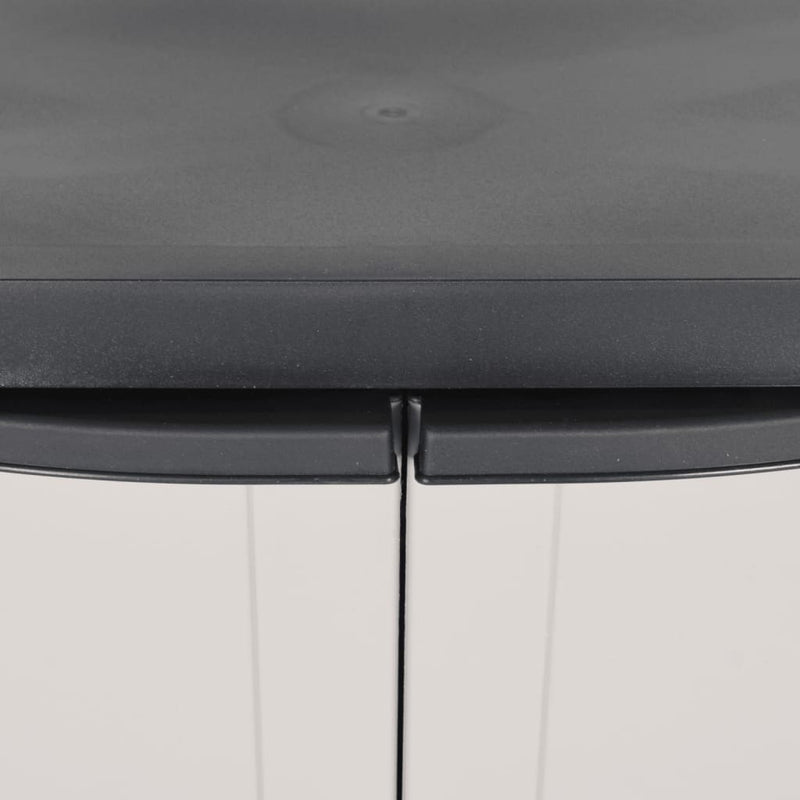 Outdoor Storage Cabinet Grey and Black 65x37x85 cm PP Payday Deals