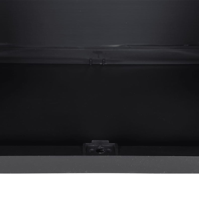 Outdoor Storage Cabinet Grey and Black 65x37x85 cm PP Payday Deals
