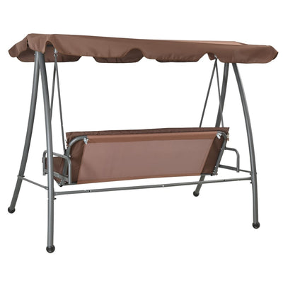 Outdoor Swing Bench with Canopy Coffee Payday Deals