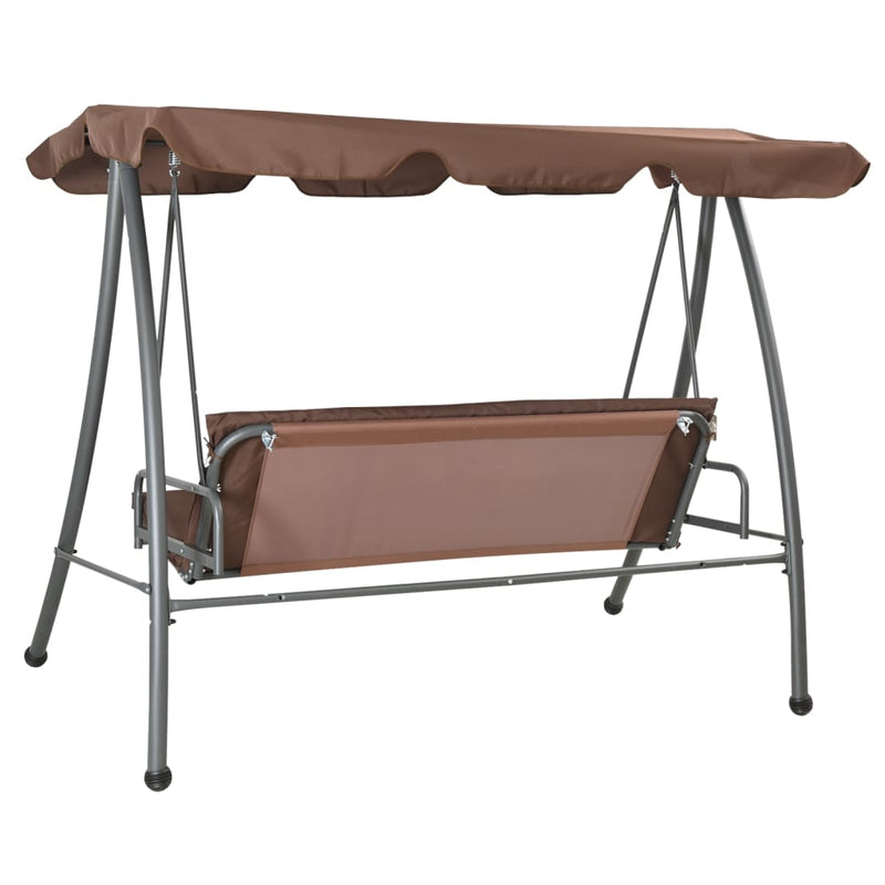 Outdoor Swing Bench with Canopy Coffee Payday Deals