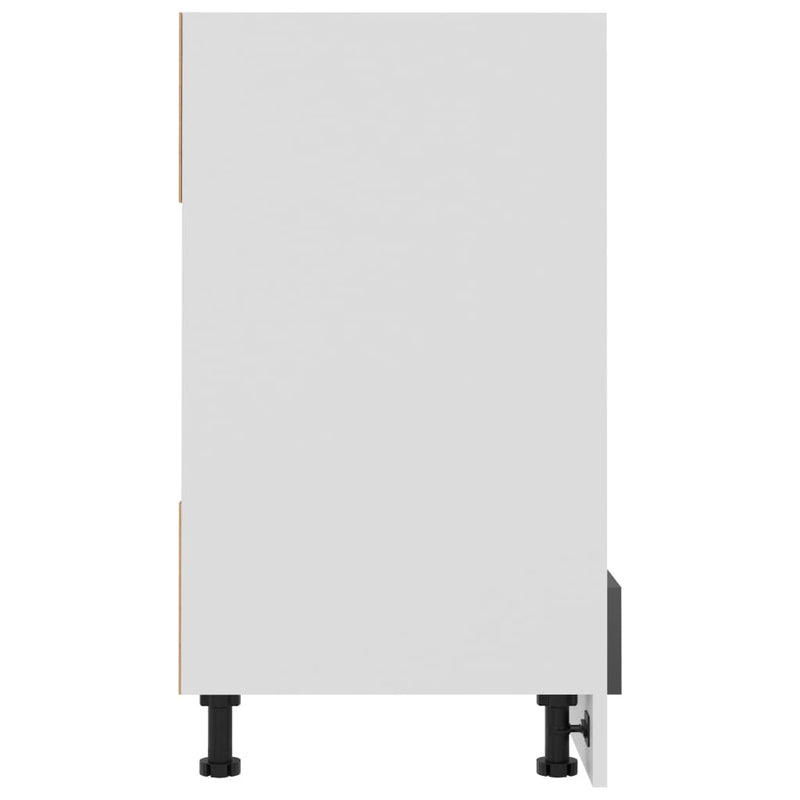 Oven Cabinet High Gloss Grey 60x46x81.5 cm Engineered Wood Payday Deals