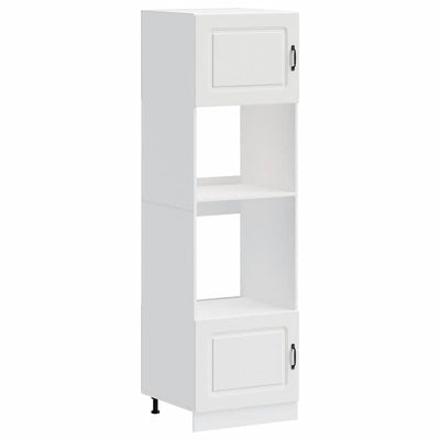 Oven Cabinets 2 pcs Lucca White Engineered Wood Payday Deals