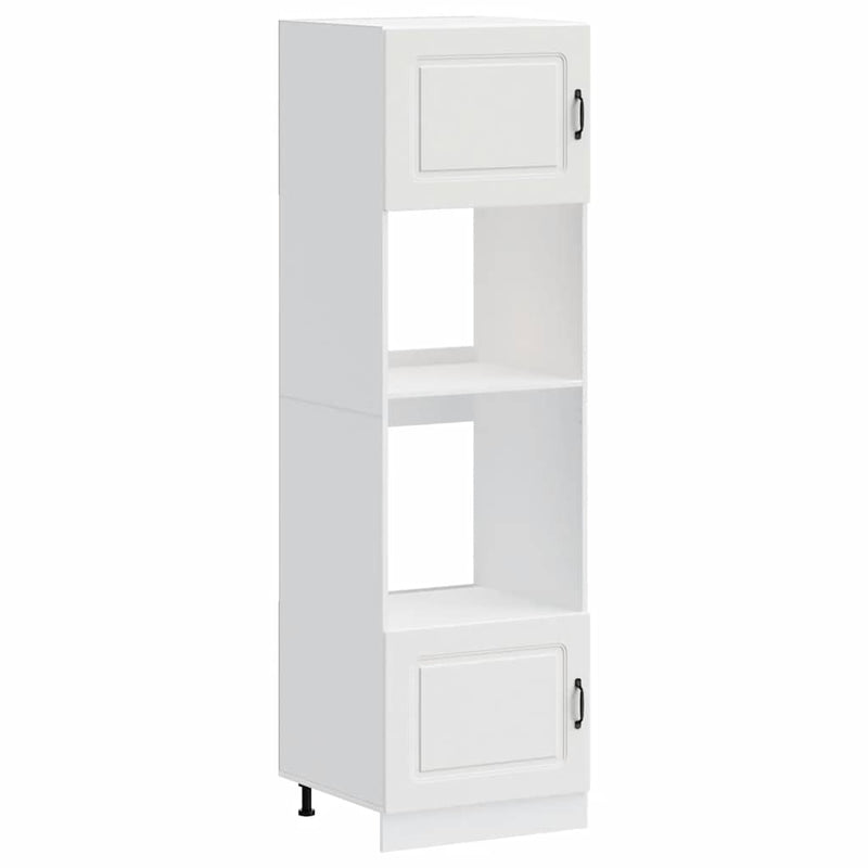 Oven Cabinets 2 pcs Lucca White Engineered Wood Payday Deals