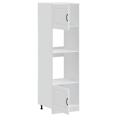 Oven Cabinets 2 pcs Lucca White Engineered Wood Payday Deals