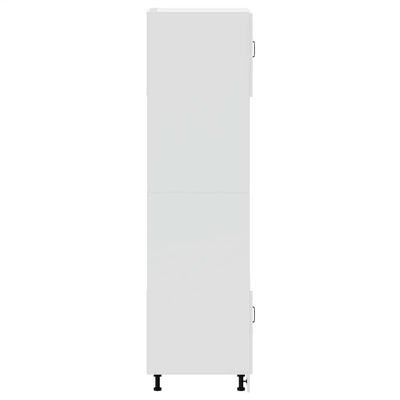 Oven Cabinets 2 pcs Lucca White Engineered Wood Payday Deals