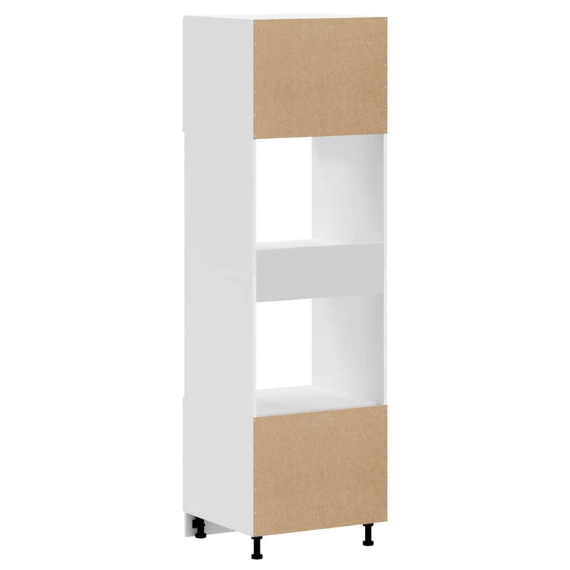 Oven Cabinets 2 pcs Lucca White Engineered Wood Payday Deals