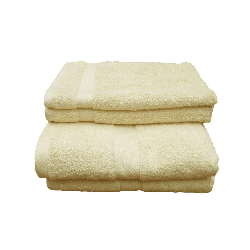 Pack of 4 Uranus Cotton Bath Towel Set Butter Payday Deals