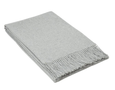 Paddington Throw - Fine Wool Blend - Light Grey Payday Deals