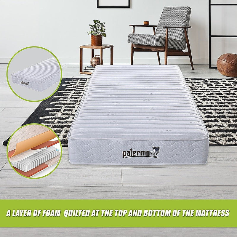 Palermo Contour 20cm Encased Coil King Single Mattress CertiPUR-US Certified Foam Payday Deals