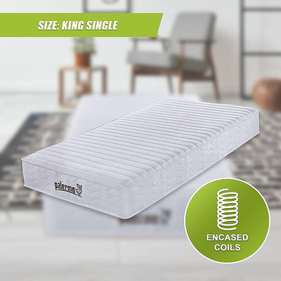 Palermo Contour 20cm Encased Coil King Single Mattress CertiPUR-US Certified Foam Payday Deals