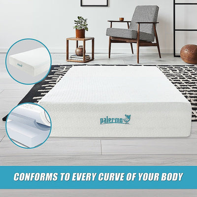 Palermo Double Mattress 30cm Memory Foam Green Tea Infused CertiPUR Approved Payday Deals