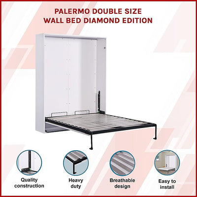 Palermo Double Size Wall Bed Diamond Edition Payday Deals