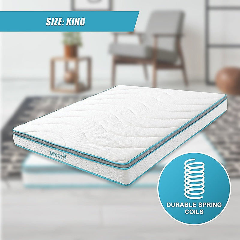 Palermo King 20cm Memory Foam and Innerspring Hybrid Mattress Payday Deals