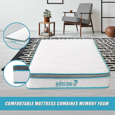 Palermo King Single 20cm Memory Foam and Innerspring Hybrid Mattress Payday Deals