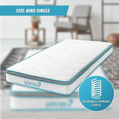 Palermo King Single 20cm Memory Foam and Innerspring Hybrid Mattress Payday Deals