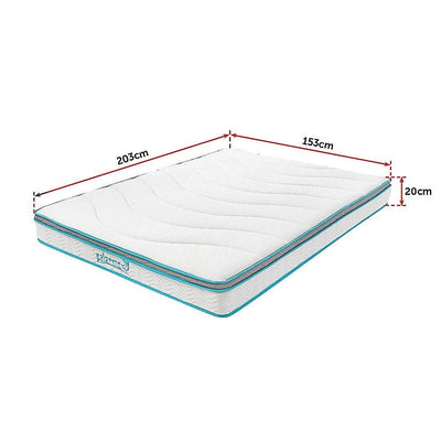 Palermo Queen 20cm Memory Foam and Innerspring Hybrid Mattress Payday Deals