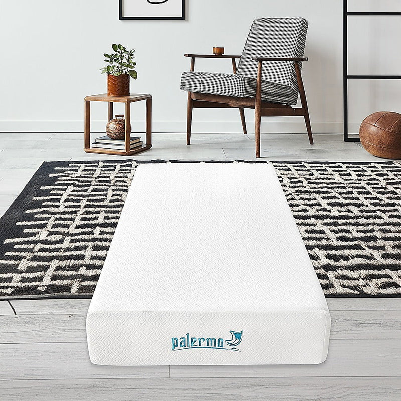 Palermo Single 25cm Gel Memory Foam Mattress - Dual-Layered - CertiPUR-US Certified Payday Deals