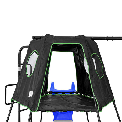 Pallas Play Tower with Metal Swing Set (Blue Slide) Payday Deals