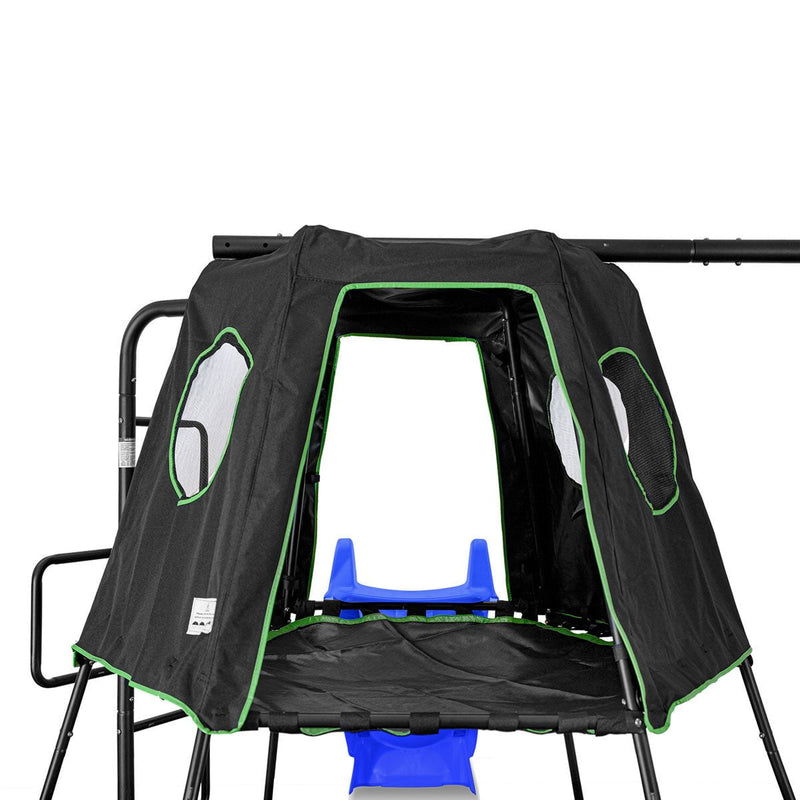 Pallas Play Tower with Metal Swing Set (Blue Slide) Payday Deals