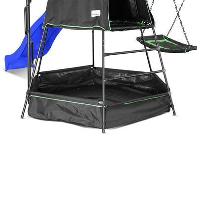 Pallas Play Tower with Metal Swing Set (Blue Slide) Payday Deals