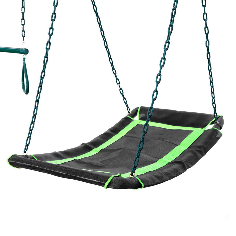Pallas Play Tower with Metal Swing Set (Blue Slide) Payday Deals