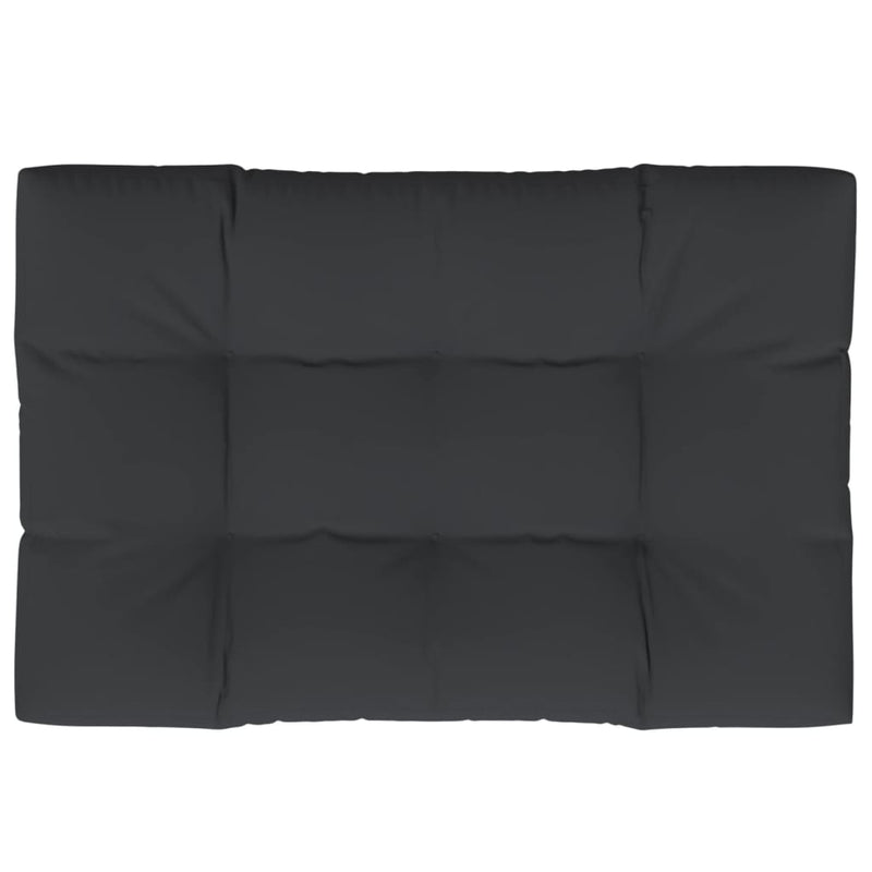 Pallet Cushion Black 120x80x12 cm Fabric Payday Deals