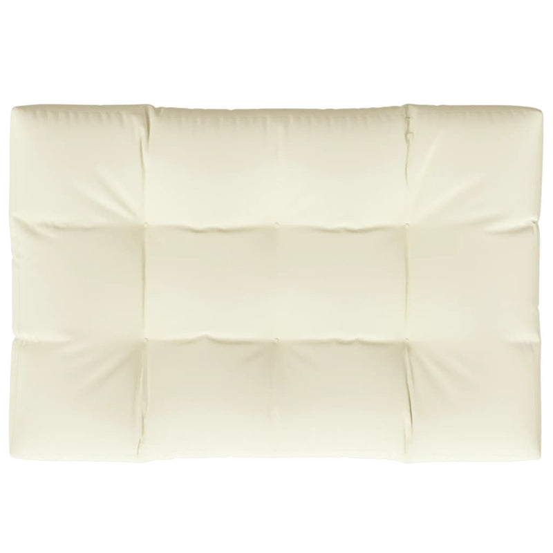 Pallet Cushion Cream 120x80x12 cm Fabric Payday Deals