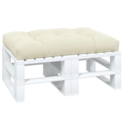 Pallet Cushion Cream 120x80x12 cm Fabric Payday Deals