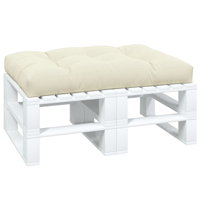 Pallet Cushion Cream 120x80x12 cm Fabric Payday Deals