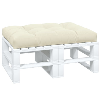 Pallet Cushion Cream 120x80x12 cm Fabric Payday Deals