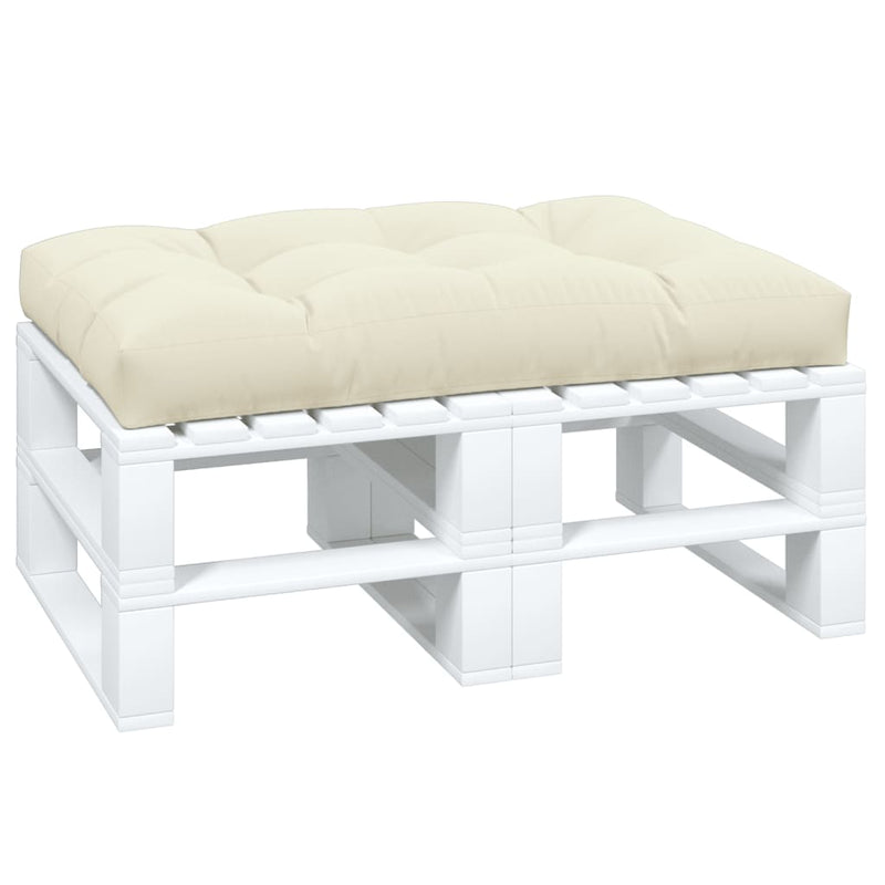 Pallet Cushion Cream 120x80x12 cm Fabric Payday Deals