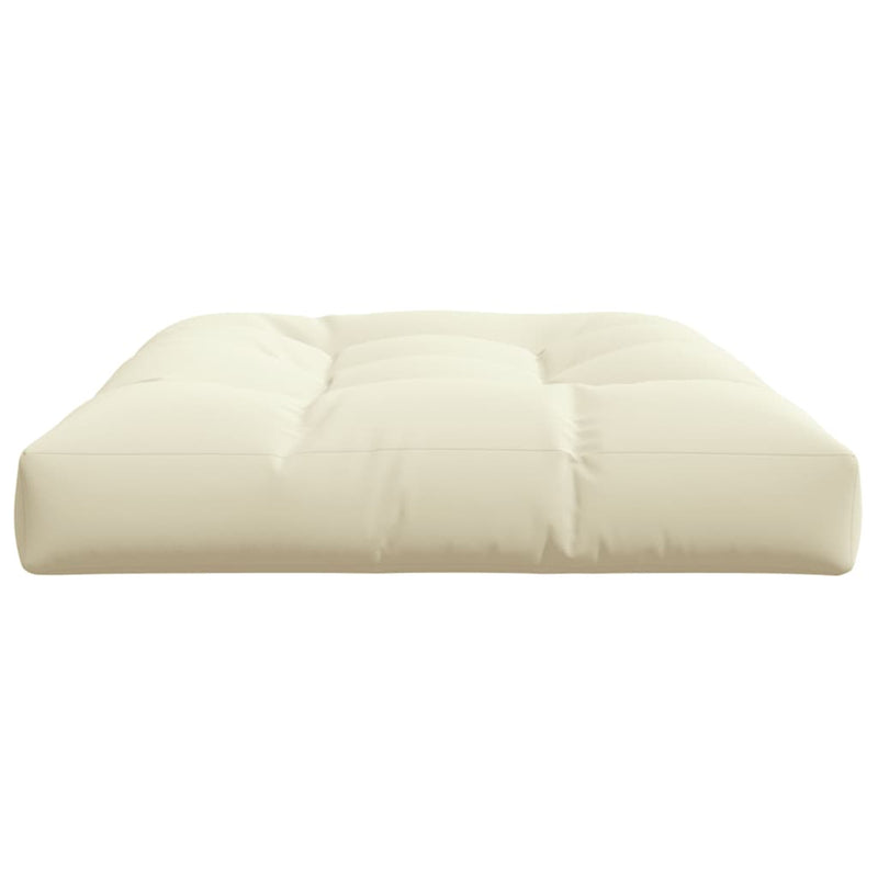Pallet Cushion Cream 120x80x12 cm Fabric Payday Deals
