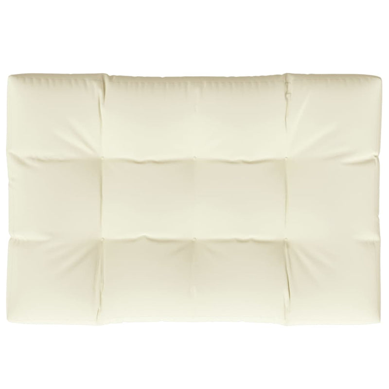 Pallet Cushion Cream 120x80x12 cm Fabric Payday Deals