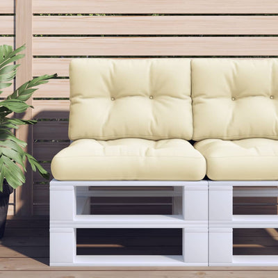 Pallet Cushion Cream 60x40x12 cm Fabric Payday Deals