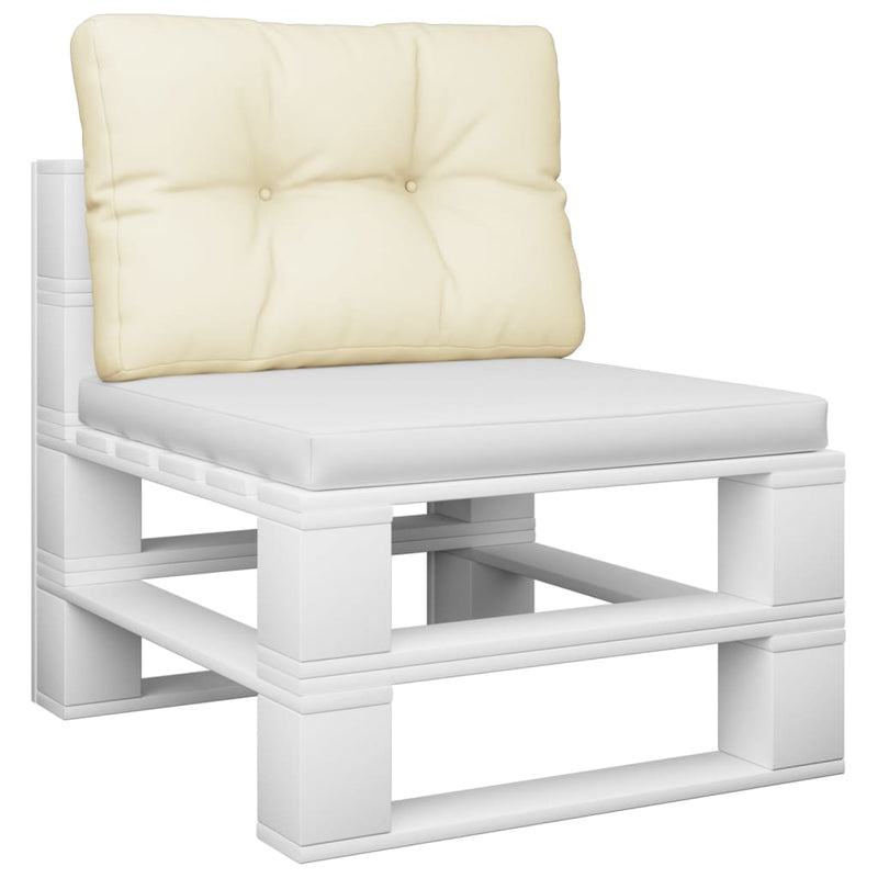 Pallet Cushion Cream 60x40x12 cm Fabric Payday Deals